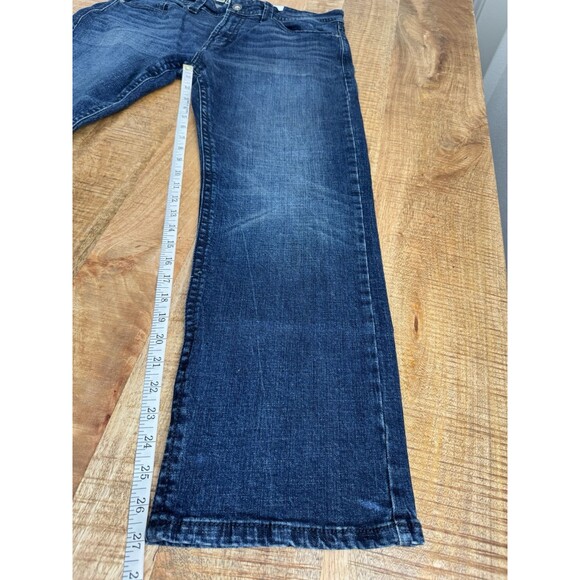 TK Axel Men’s Slim Boot Cut Jeans Dark Wash Pockets  Mid Rise Size 34x30 - Picture 12 of 12